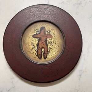 Folk Art-Style Decorative Plate